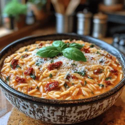 Creamy Sun-Dried Tomato Orzo: A Delightful Dish to Savor