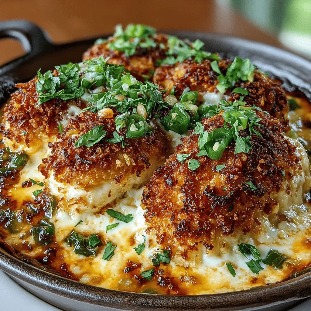 If you're searching for a dish that tantalizes your taste buds while offering a comforting, home-cooked feel, look no further than the Spicy Delight: Creamy Jalapeño Cheddar Chicken Bake. This recipe combines the succulent flavors of tender chicken, a luscious creamy sauce, and a kick of heat from jalapeños, making it a crowd-pleaser that's perfect for any occasion. Whether it’s a busy weeknight dinner or a festive gathering, this dish brings warmth and satisfaction to the table.