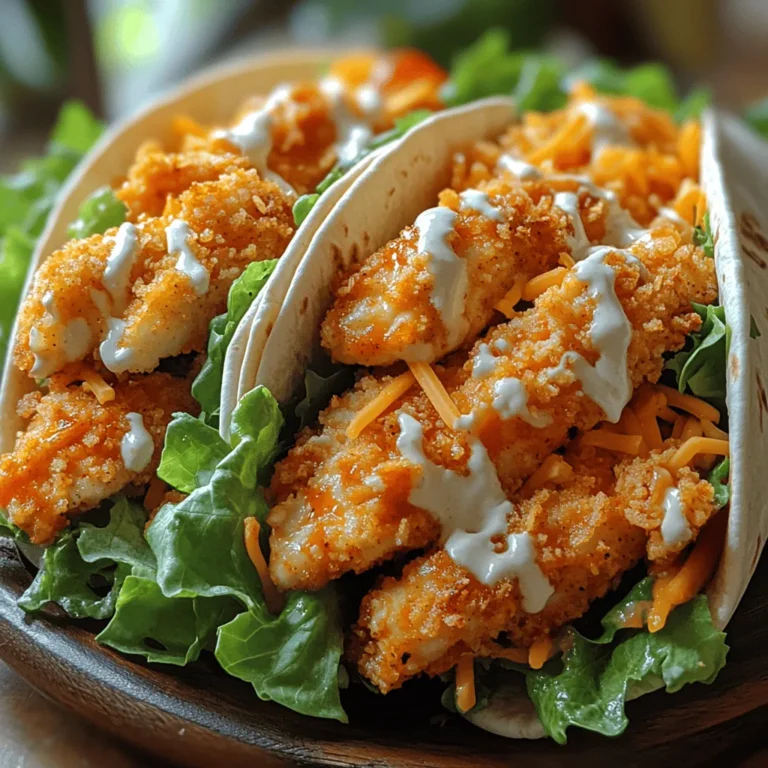 Creating an efficient breading station is crucial for achieving the perfect Spicy Crunchy Buffalo Chicken Wraps. To start, gather your materials and set up three shallow dishes in a line. This will streamline the process and minimize the mess.