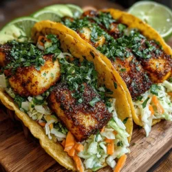 Crispy Tofu Tacos with Zesty Lime Slaw are a vibrant and satisfying plant-based dish that perfectly balances crunch and refreshing flavors. This recipe is not only a feast for the taste buds but also a colorful addition to your dinner table. Ideal for both seasoned vegans and those simply wanting to explore more plant-based options, this dish serves up a delightful alternative to traditional tacos. With its combination of marinated tofu and zesty, tangy slaw, these tacos deliver not just in flavor but also in nutrition, making them a fantastic choice for a wholesome meal.