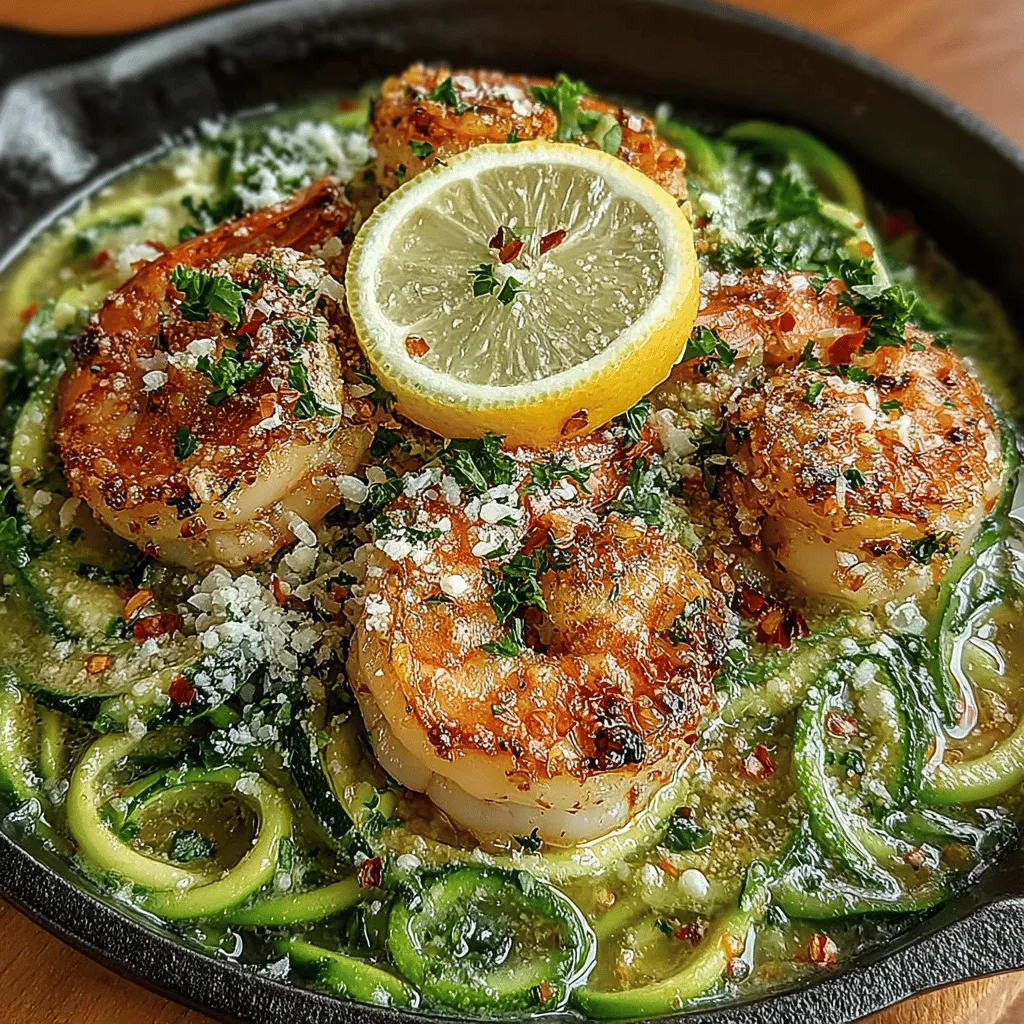 In the world of healthy eating, finding delicious and satisfying meals can often feel like a challenge. However, the Zesty Garlic Butter Shrimp Zoodles recipe is a delightful solution that combines the succulence of shrimp with the refreshing twist of spiralized zucchini noodles. This dish not only tantalizes your taste buds but also provides a low-carb alternative to traditional pasta, making it a perfect choice for anyone looking to maintain a balanced diet. With its vibrant flavors and straightforward preparation, Zesty Garlic Butter Shrimp Zoodles is an ideal meal for busy weeknights or a special dinner gathering. In this article, we will explore the enticing flavors, nutritional benefits, and step-by-step instructions for bringing this dish to life.