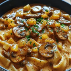 Mushroom stroganoff stands out as a quintessential dish that embodies comfort and satisfaction. This creamy concoction, traditionally rich and savory, is not only a culinary delight but also a versatile recipe that seamlessly integrates into both vegetarian and plant-based diets. Whether you’re preparing a cozy weeknight dinner, hosting a special occasion, or meal prepping for a busy week ahead, mushroom stroganoff is an ideal choice that promises to please a variety of palates.