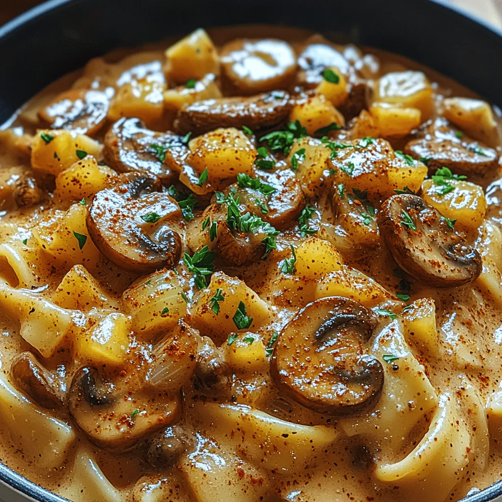 Mushroom stroganoff stands out as a quintessential dish that embodies comfort and satisfaction. This creamy concoction, traditionally rich and savory, is not only a culinary delight but also a versatile recipe that seamlessly integrates into both vegetarian and plant-based diets. Whether you’re preparing a cozy weeknight dinner, hosting a special occasion, or meal prepping for a busy week ahead, mushroom stroganoff is an ideal choice that promises to please a variety of palates.
