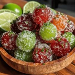 As the summer sun blazes overhead, finding ways to cool down and indulge in refreshing treats becomes a priority for many. Enter Zesty Frozen Grapes with Lime Sugar—a delightful, healthy snack that not only satisfies your sweet tooth but also offers a burst of zest that invigorates your palate. This recipe is an ideal choice for families looking for an easy yet impressive dessert, party hosts wanting a unique offering, or anyone simply craving a quick indulgence. The simplicity of the recipe, combined with its vibrant flavors and health benefits, makes it a true game-changer in the realm of frozen desserts.