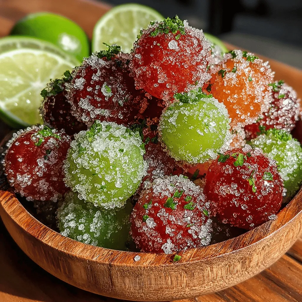 As the summer sun blazes overhead, finding ways to cool down and indulge in refreshing treats becomes a priority for many. Enter Zesty Frozen Grapes with Lime Sugar—a delightful, healthy snack that not only satisfies your sweet tooth but also offers a burst of zest that invigorates your palate. This recipe is an ideal choice for families looking for an easy yet impressive dessert, party hosts wanting a unique offering, or anyone simply craving a quick indulgence. The simplicity of the recipe, combined with its vibrant flavors and health benefits, makes it a true game-changer in the realm of frozen desserts.