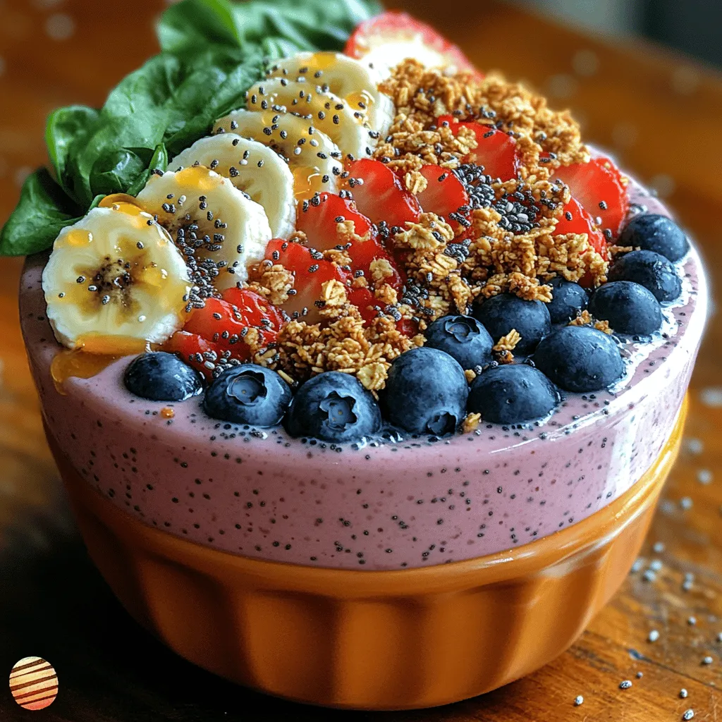 The Berry Bliss Smoothie Bowl is not just a treat for the eyes; it's also packed with nutritional benefits that contribute to a balanced diet. The key ingredients work together to provide a host of vitamins, minerals, and healthy fats, promoting overall health and wellness.