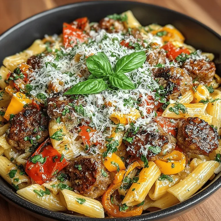 When it comes to quick and satisfying meals, few dishes can rival the comfort of an Italian Sausage & Pepper Pasta Skillet. This one-pan wonder not only simplifies the cooking process but also delivers a hearty meal brimming with rich flavors and colorful ingredients. With a balance of spicy sausage, sweet bell peppers, and perfectly cooked pasta, this dish is a delightful blend of textures and tastes that can easily become a weeknight staple.