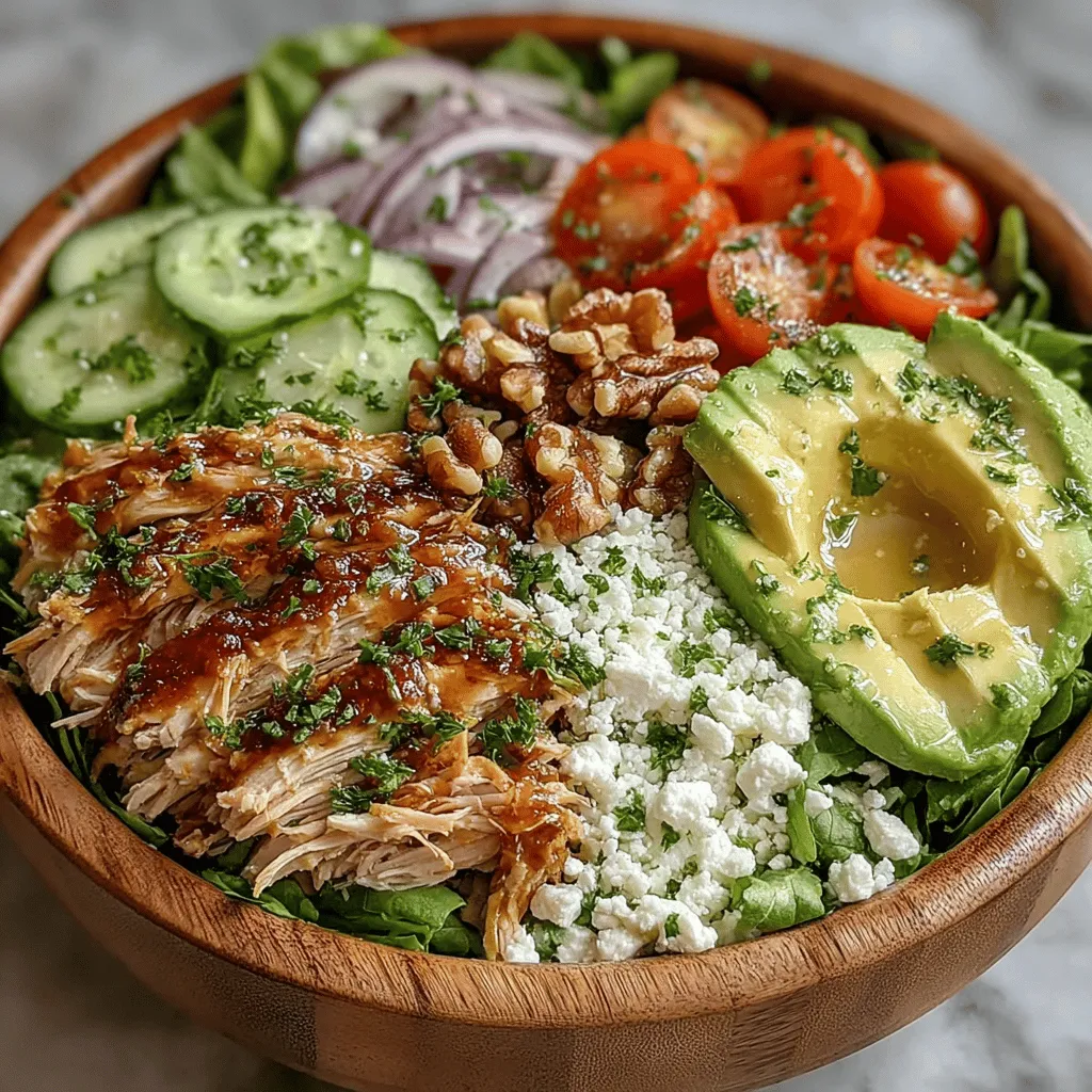 The Zesty Lemon & Turkey Salad Bowl is a vibrant and nutritious meal that brings together the bright flavors of fresh ingredients with the satisfying heartiness of lean protein. This salad is not only visually appealing but also serves as a perfect option for a quick lunch or a light dinner. With its balance of zesty, crunchy, and creamy components, this dish stands out as a delightful choice for those looking to maintain a healthy diet without sacrificing flavor. Packed with protein and essential nutrients, the Zesty Lemon & Turkey Salad Bowl is a fantastic addition to your meal repertoire.
