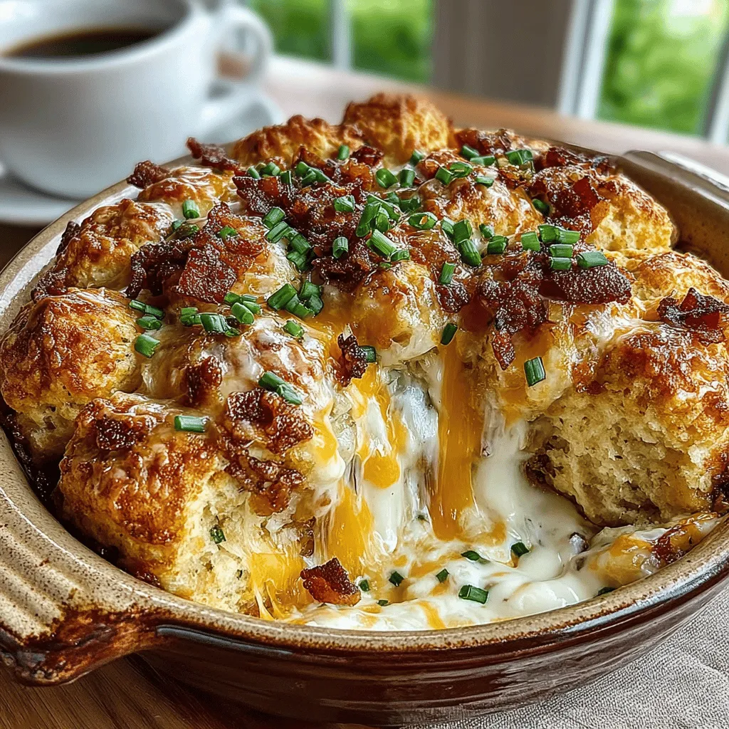 Preheating your oven is a crucial step in baking, as it ensures that your food cooks evenly and achieves the desired texture. For the Cheesy Bacon Delight Biscuit Bake, preheat your oven to 375°F (190°C). This temperature is perfect for achieving a golden top and ensuring that the biscuit dough bakes through without becoming dry. Allow your oven to fully preheat before placing your dish inside, as this will help create that perfect flaky biscuit layer and ensure your cheese melts beautifully.