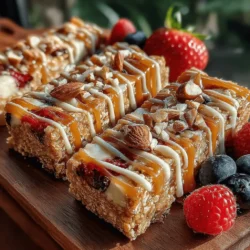 In the quest for healthy snacks that satisfy both taste buds and nutritional needs, Berry Blast Oat Bars emerge as a delightful option. These homemade bars are not only easy to make but are also brimming with wholesome ingredients that contribute to a balanced diet. Packed with nutrients from rolled oats and a medley of mixed berries, they serve as an ideal choice for breakfast on-the-go or a satisfying midday pick-me-up. With a simple recipe that requires minimal preparation time, these oat bars are not only delicious but also easily customizable to fit various dietary preferences.
