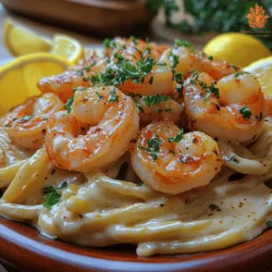 Divine Creamy Shrimp Alfredo Linguine
