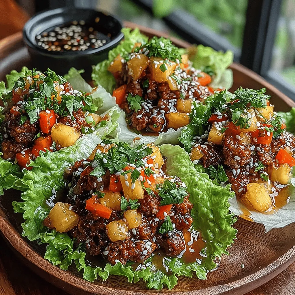 In the realm of culinary delights, few dishes can rival the vibrant and refreshing appeal of Tropical Harmony Chicken Lettuce Wraps. This dish not only tantalizes the taste buds but also embodies a captivating fusion of tropical sweetness and savory chicken. As the warm flavors of ground chicken mingle with the juicy essence of pineapple, each bite transports you to a sun-kissed paradise. Whether you are hosting a dinner party or looking for a nutritious weeknight meal, these lettuce wraps offer a delightful, light alternative to traditional heavy meals.