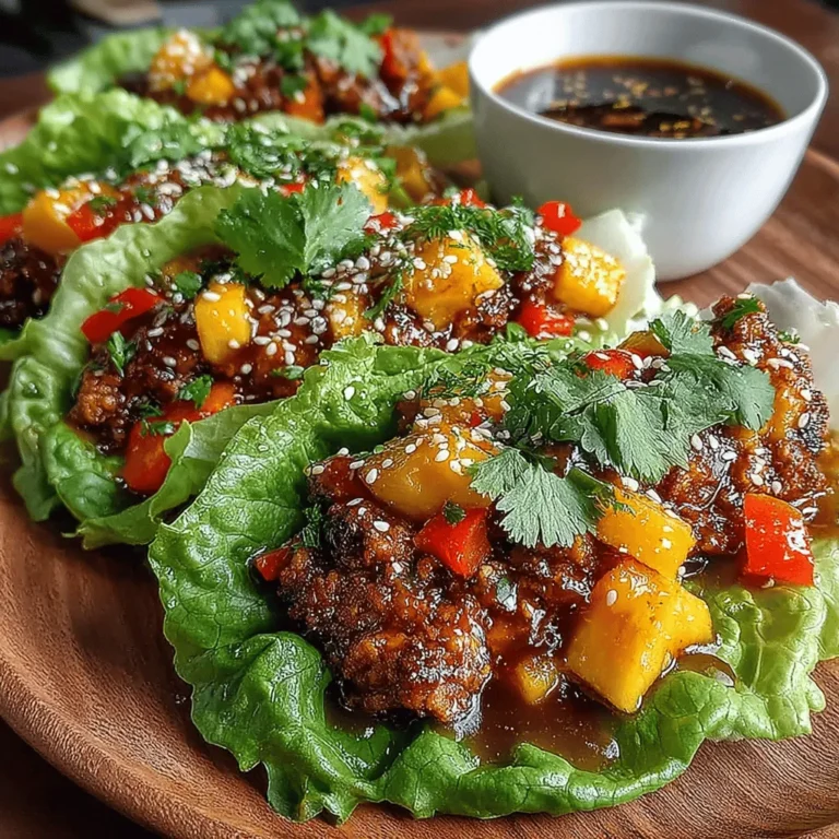 In the realm of culinary delights, few dishes can rival the vibrant and refreshing appeal of Tropical Harmony Chicken Lettuce Wraps. This dish not only tantalizes the taste buds but also embodies a captivating fusion of tropical sweetness and savory chicken. As the warm flavors of ground chicken mingle with the juicy essence of pineapple, each bite transports you to a sun-kissed paradise. Whether you are hosting a dinner party or looking for a nutritious weeknight meal, these lettuce wraps offer a delightful, light alternative to traditional heavy meals.