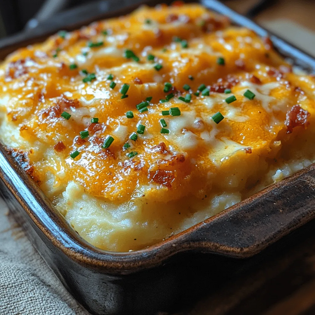 Creating this Cheesy Bacon Bliss Mashed Potato Casserole is simple and straightforward. Here’s how to do it: