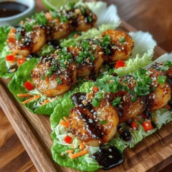 In the world of healthy and flavorful dining, Shrimp Lettuce Wraps with Blueberry Glaze stand out as a vibrant and delicious option. This dish is not just visually appealing; it harmoniously balances taste and nutrition, making it an ideal choice for those who seek lighter meals without compromising on flavor. Whether you're planning a light lunch, a casual dinner, or an impressive appetizer for your next gathering, these wraps promise to delight your palate and impress your guests.
