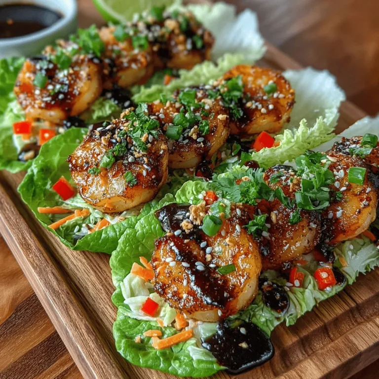 In the world of healthy and flavorful dining, Shrimp Lettuce Wraps with Blueberry Glaze stand out as a vibrant and delicious option. This dish is not just visually appealing; it harmoniously balances taste and nutrition, making it an ideal choice for those who seek lighter meals without compromising on flavor. Whether you're planning a light lunch, a casual dinner, or an impressive appetizer for your next gathering, these wraps promise to delight your palate and impress your guests.