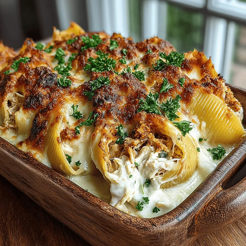 When it comes to comfort food, few dishes can rival the creamy, indulgent goodness of Roasted Garlic Alfredo Chicken Shells. This hearty meal combines tender pasta shells filled with a rich and savory filling that offers a delightful blend of flavors and textures. The star of the show is undoubtedly the roasted garlic, which infuses the dish with a sweet, mellow depth that elevates it far beyond standard pasta fare.