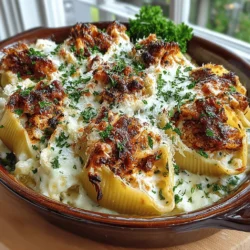 When it comes to comfort food, few dishes can rival the creamy, indulgent goodness of Roasted Garlic Alfredo Chicken Shells. This hearty meal combines tender pasta shells filled with a rich and savory filling that offers a delightful blend of flavors and textures. The star of the show is undoubtedly the roasted garlic, which infuses the dish with a sweet, mellow depth that elevates it far beyond standard pasta fare.