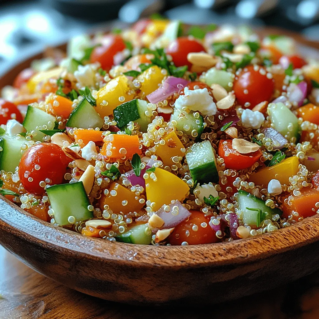 To whip up this delicious and nutritious Crunchy Toasted Quinoa Salad, you will need the following ingredients: