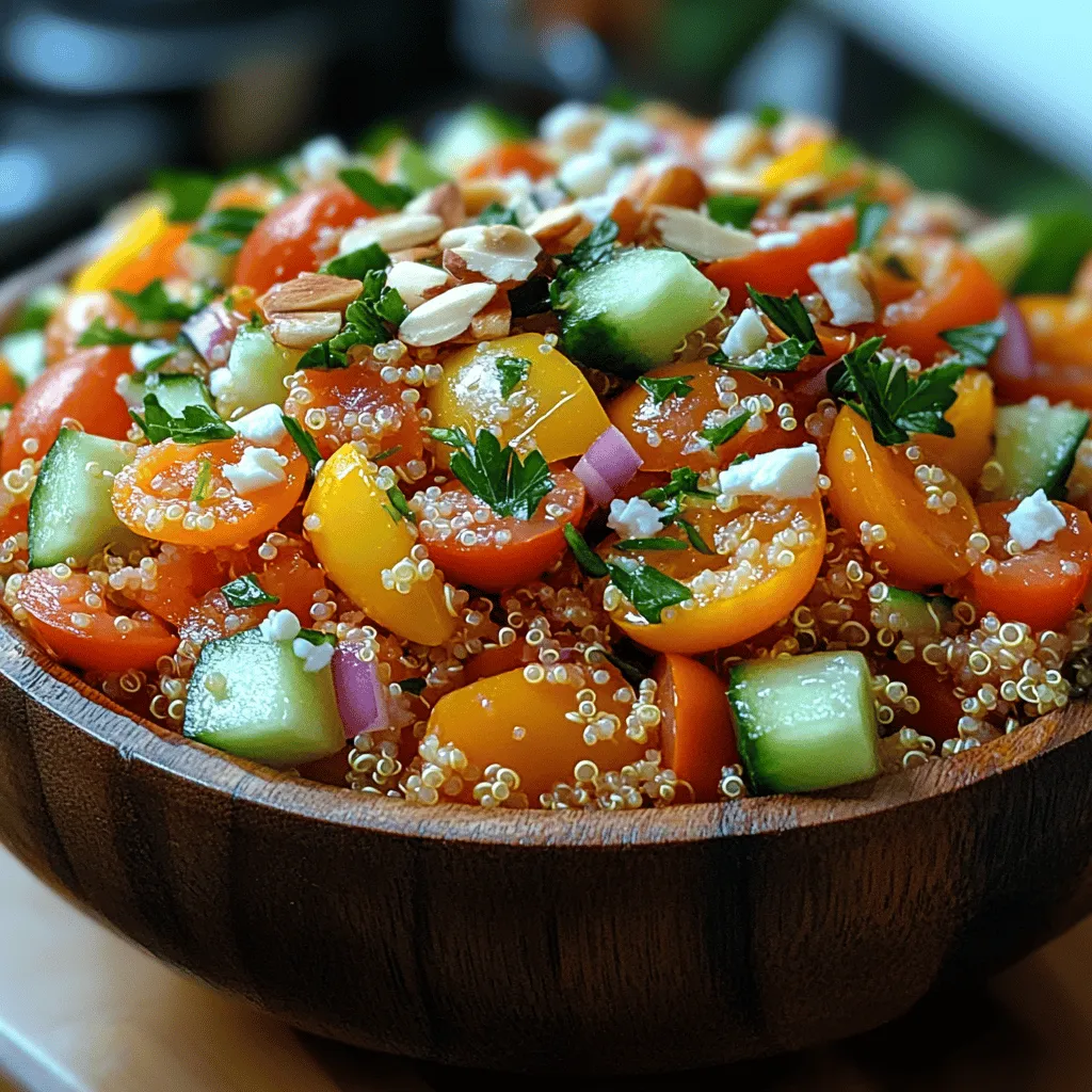 To whip up this delicious and nutritious Crunchy Toasted Quinoa Salad, you will need the following ingredients: