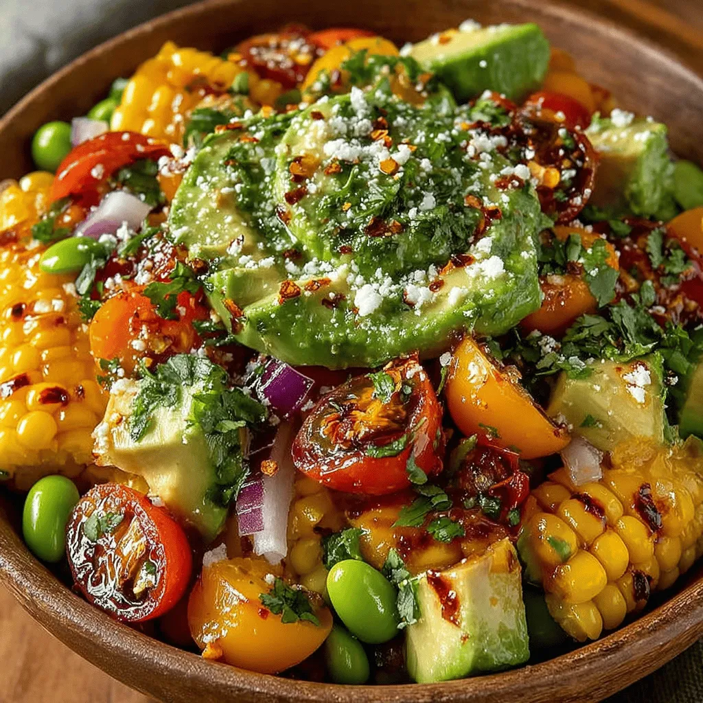 As summer unfolds, it brings with it a vibrant array of fresh produce that inspires home cooks and food enthusiasts alike. One dish that perfectly embodies the spirit of the season is the Sunny Sweet Corn & Edamame Delight. This delightful salad not only bursts with color but also offers a refreshing blend of flavors that can elevate any meal. Imagine a bowl filled with golden sweet corn, bright green edamame, and a rainbow of vegetables, all harmoniously coming together to create a dish that is as pleasing to the eye as it is to the palate.