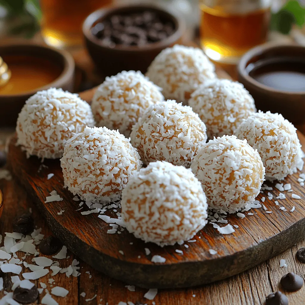 Sweet Coconut Almond Balls are a delightful treat that perfectly blends the rich flavors of coconut and almond, creating a snack that is not only delicious but also nutritious. These bite-sized morsels are an excellent option for anyone looking to satisfy their sweet tooth without indulging in overly processed sweets. Their appeal lies in the combination of textures—chewy coconut, nutty almond, and a hint of sweetness—making them a favorite among both kids and adults alike.