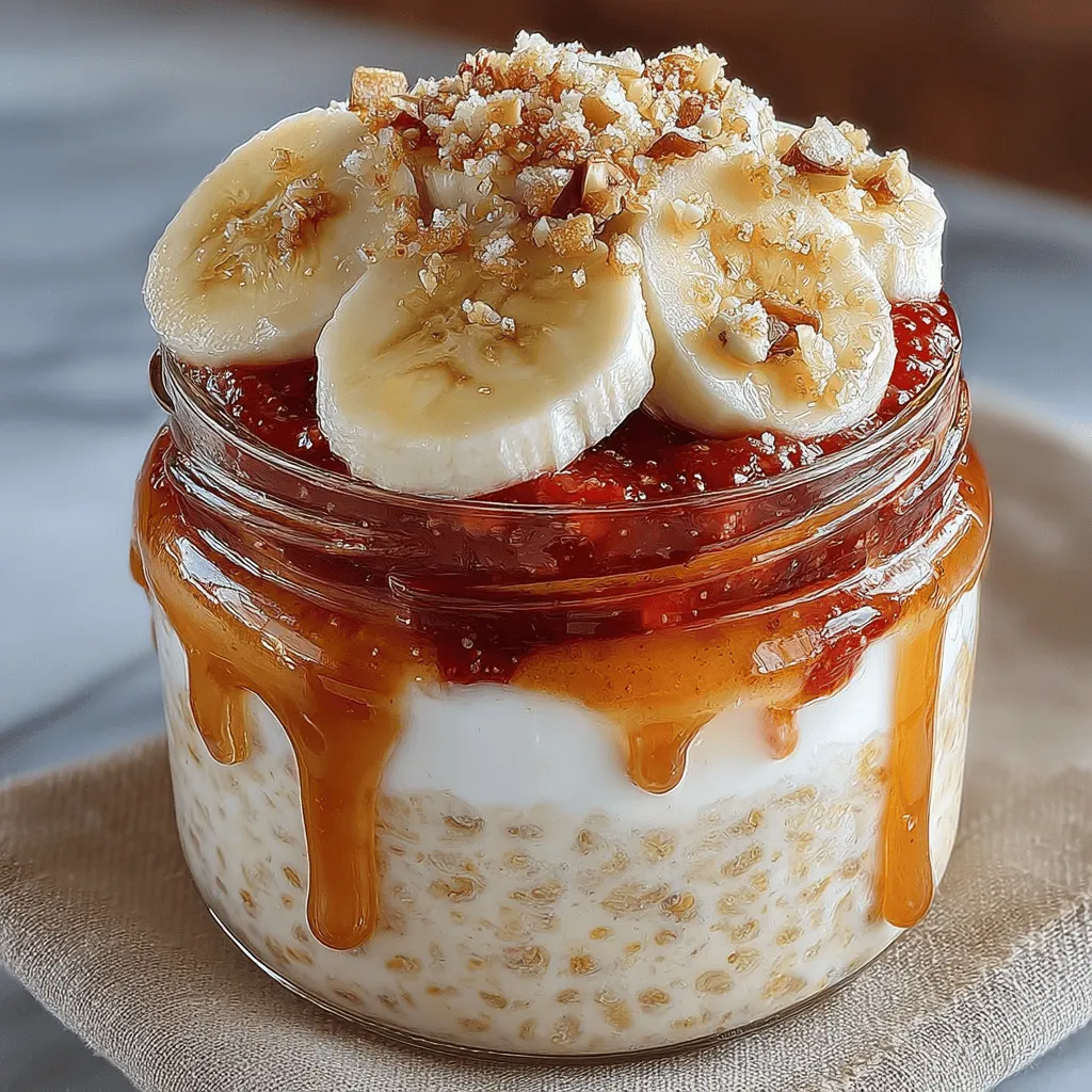 Overnight oats have rapidly gained popularity as a convenient and nutritious breakfast option, especially among health-conscious individuals seeking to streamline their morning routines. The concept is simple yet effective: prepare your breakfast the night before, allowing the ingredients to meld and soften overnight, so you can enjoy a delicious meal ready to go in the morning. As we delve into the delightful realm of overnight oats, we're excited to introduce the PB&J Overnight Oats recipe—a scrumptious homage to the nostalgic flavor of peanut butter and jelly sandwiches that many of us cherished in our childhood.
