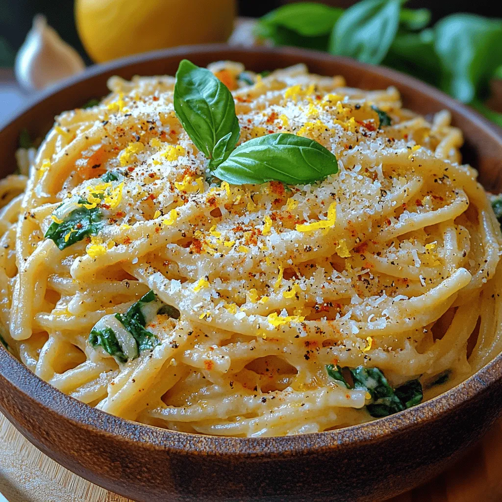 The heart of any great pasta dish lies in its sauce, and in the case of Zesty Lemon Dream Pasta, the creamy lemon sauce is what elevates this meal to a whole new level. When preparing the sauce, managing heat is crucial, especially when adding cream. Start by heating your base ingredients—typically a mix of garlic and shallots—over medium heat. This gentle cooking allows the flavors to develop without burning.