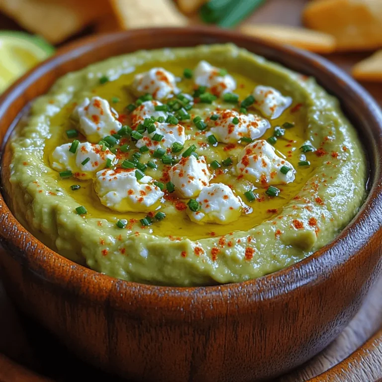 The beauty of this Creamy Feta Avocado Dip lies in its straightforward ingredients, which can be found at your local grocery store. Here’s what you’ll need:
