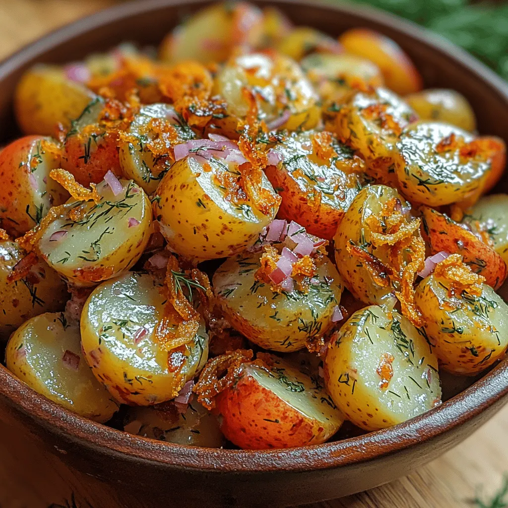 Potato salad is a classic side dish that has graced countless tables, from family gatherings to summer barbecues. Its creamy texture and comforting flavors make it a beloved staple for many. However, traditional potato salads can sometimes be a bit predictable, lacking the excitement that comes from unique flavor combinations. Enter the Crunchy Dill Pickle Potato Salad—a delightful twist on the classic recipe that introduces a zesty crunch of dill pickles, elevating this dish to a whole new level.