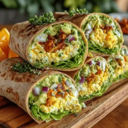 In today’s fast-paced world, finding a healthy, satisfying meal that’s easy to prepare can feel like a challenge. With the growing interest in nutritious eating, many are turning to quick yet wholesome recipes that cater to busy lifestyles. Enter the Creamy Avocado Egg Salad Wraps: a delightful fusion of flavors and textures that combines the creaminess of ripe avocados with the protein-packed goodness of hard-boiled eggs. These wraps are not only nutritious but also quick to make, requiring just 15 minutes of prep time, making them an ideal choice for lunch, dinner, or even a snack.
