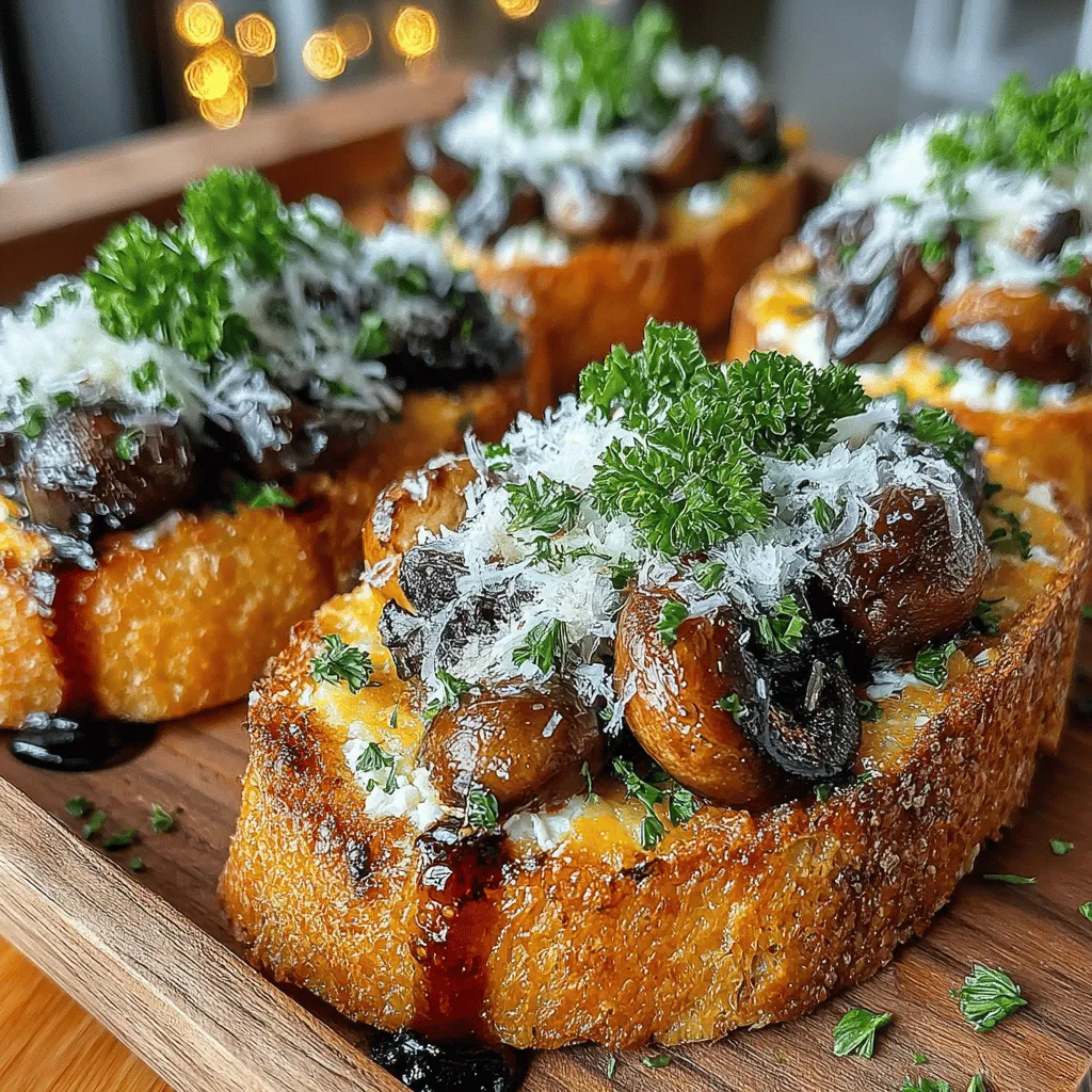 In the realm of culinary delights, few dishes manage to strike the perfect balance between simplicity and sophistication quite like Savory Parmesan Roasted Mushroom Toasts. This delectable recipe is more than just a meal; it’s an experience that showcases the rich flavors and textures of roasted mushrooms, complemented by the nutty undertones of Parmesan cheese. Whether you're preparing for a casual get-together or seeking a light yet satisfying meal, these toasts are a versatile option that will please any palate.