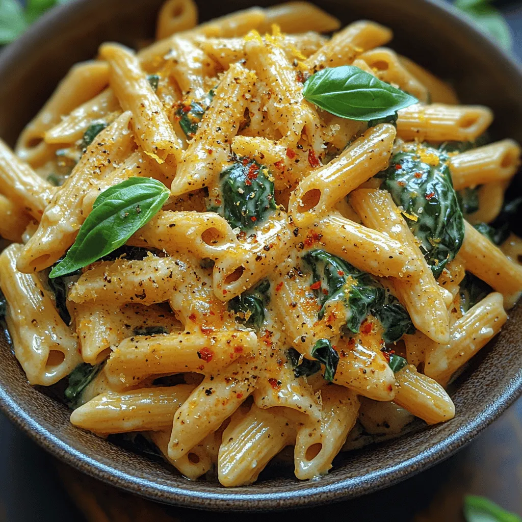 Pasta dishes have long held a special place in the hearts and kitchens of food lovers around the world. Their comforting nature, versatility, and ability to accommodate a wide range of flavors make them a staple for both everyday meals and special occasions. One dish that beautifully embodies these qualities is Creamy Garlic Spinach Penne. This recipe combines the rich, creamy textures of your favorite sauce with the vibrant flavors of fresh garlic and spinach, creating a delightful experience that is sure to please both family and guests alike.