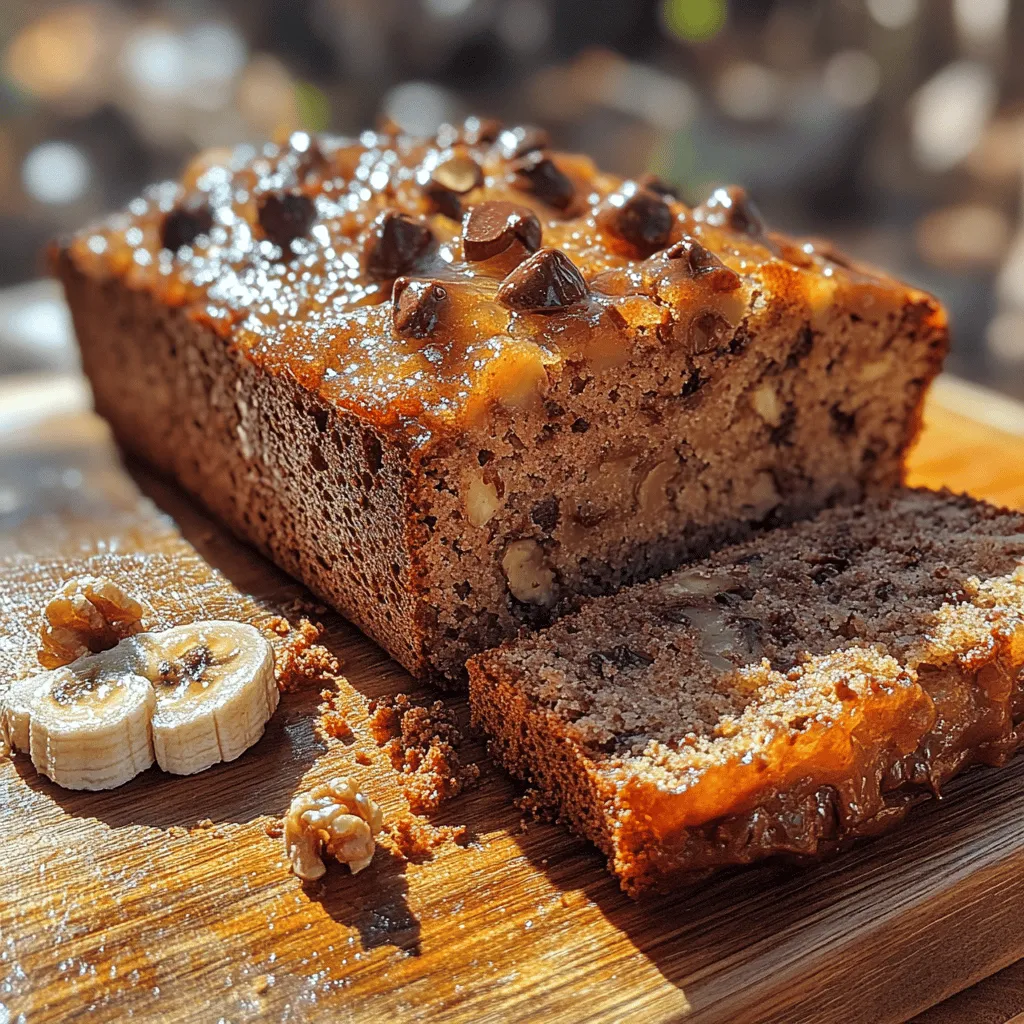 To complete the batter for your Sweet Chocolate Banana Loaf, begin by gently folding in the chocolate chips. These chocolate morsels are essential, as they melt slightly during the baking process, creating delightful pockets of gooey goodness throughout the loaf. If you wish to enhance the texture and flavor further, consider adding your choice of nuts, such as walnuts or pecans. These will not only introduce a satisfying crunch but also complement the sweetness of the bananas and chocolate beautifully.