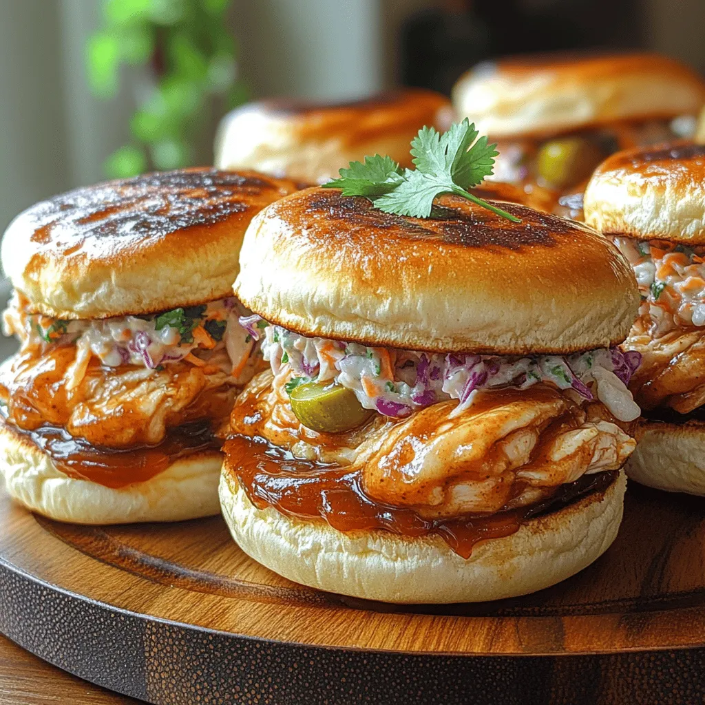 To whip up these Smoky Honey BBQ Chicken Sliders, you’ll need a handful of simple yet flavorful ingredients: