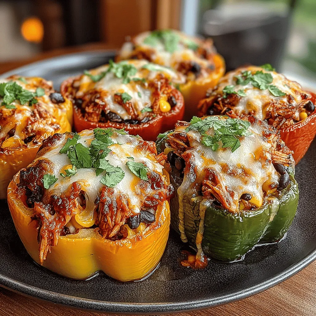 If you're on the lookout for a dish that combines convenience, flavor, and nutrition, look no further than Smoky BBQ Chicken Stuffed Peppers. This recipe is a delightful fusion of vibrant bell peppers packed with a rich, smoky BBQ chicken filling that’s sure to satisfy your taste buds. Whether you're cooking for a busy weeknight dinner or planning a fun gathering with friends, these stuffed peppers are both visually appealing and utterly delicious.