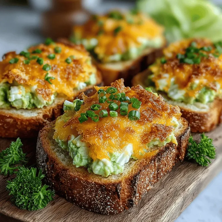 Before diving into the preparation, let’s take a closer look at the ingredients that make Creamy Avocado Egg Salad Melts both tasty and nutritious.