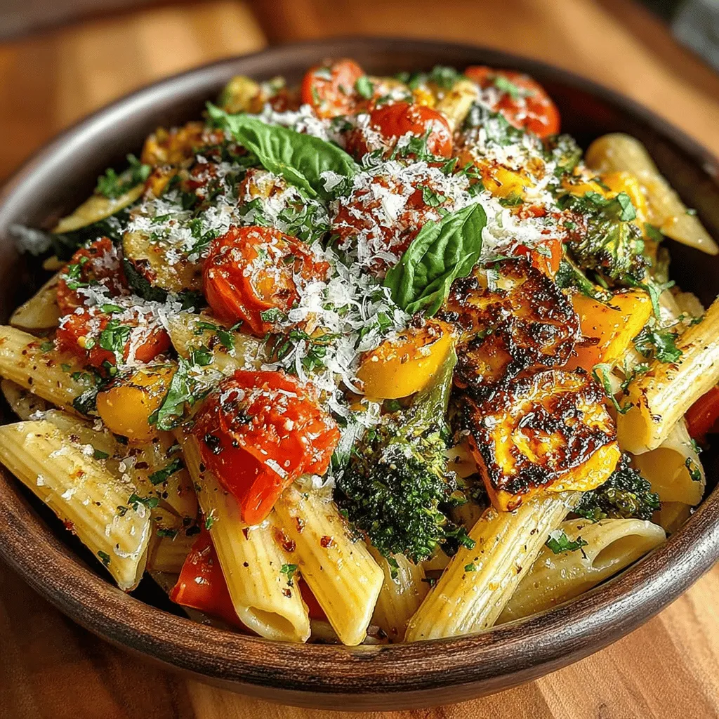 The beauty of Garlic Roasted Vegetable Pasta lies in its versatility and the quality of its ingredients. Each component plays a crucial role in creating a dish that is both flavorful and nutritious. Let’s delve into the key ingredients that make this pasta a standout.