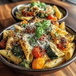 The beauty of Garlic Roasted Vegetable Pasta lies in its versatility and the quality of its ingredients. Each component plays a crucial role in creating a dish that is both flavorful and nutritious. Let’s delve into the key ingredients that make this pasta a standout.