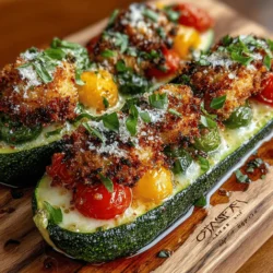 Zucchini Boats: The Cheesy Surprise