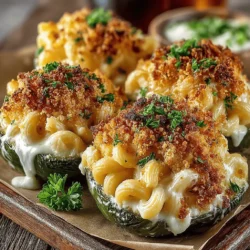 Mini Mac & Cheese Jalapeño Bites are an innovative and mouthwatering take on a beloved classic. This recipe encapsulates the warm, creamy comfort of traditional macaroni and cheese while adding a delightful kick from fresh jalapeños. The result is a bite-sized treat that’s not only rich in flavor but also perfect for a variety of occasions: from casual gatherings and festive parties to game day celebrations.