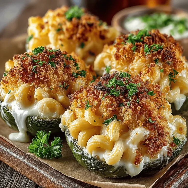 Mini Mac & Cheese Jalapeño Bites are an innovative and mouthwatering take on a beloved classic. This recipe encapsulates the warm, creamy comfort of traditional macaroni and cheese while adding a delightful kick from fresh jalapeños. The result is a bite-sized treat that’s not only rich in flavor but also perfect for a variety of occasions: from casual gatherings and festive parties to game day celebrations.