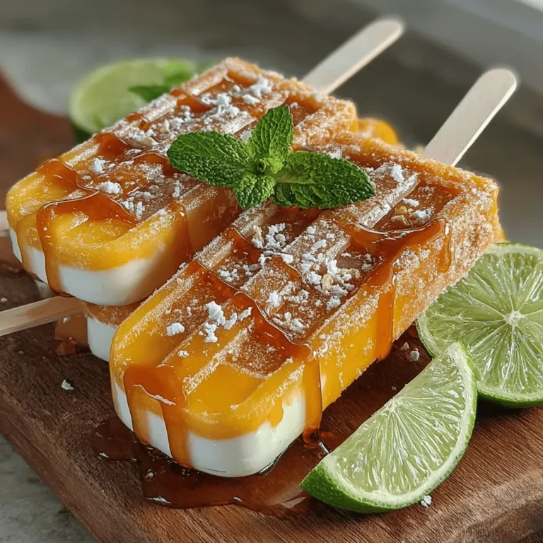 As the sun shines brighter and temperatures rise, nothing captures the essence of summer quite like homemade popsicles. These delightful frozen treats are not just a nostalgic reminder of childhood; they also offer a creative outlet in the kitchen where flavors can be tailored to personal preferences. Among the myriad of popsicle recipes, Tropical Bliss Mango Pops stand out, combining the luscious sweetness of ripe mangoes with the creamy goodness of yogurt. This refreshing treat is perfect for cooling down on hot days and can also serve as a healthy snack option for the entire family.