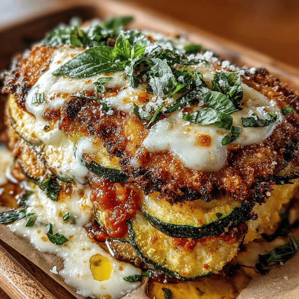 Eggplant Parmesan Zucchini Bake is a delightful dish that caters to both vegetarian and non-vegetarian palates. This recipe combines the hearty goodness of eggplant and zucchini, transforming them into a comforting casserole that showcases the rich flavors of Italian cuisine. Whether you're looking for a satisfying weeknight dinner or a crowd-pleasing dish for a gathering, this bake promises to be a hit. Its layers of tender vegetables, savory marinara sauce, and melted cheese create a mouthwatering experience that will leave everyone asking for seconds.