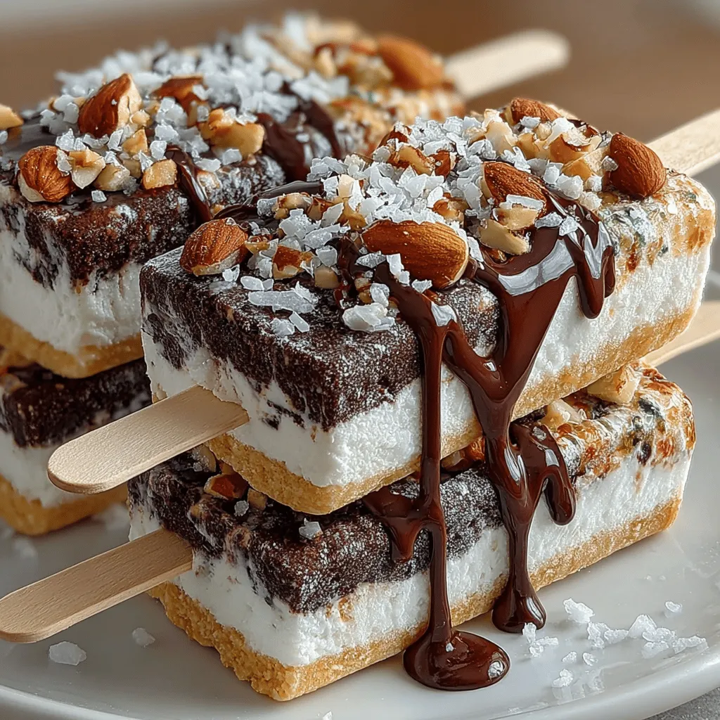 As the sun shines brightly and the days stretch longer, the craving for something cool and refreshing often becomes irresistible. In these moments, a simple yet indulgent treat can make all the difference. Enter Almond Joy Frozen Yogurt Pops—a delightful dessert that combines the creamy richness of Greek yogurt with the nutty essence of almond butter, the sweet tropical notes of coconut, and the decadent touch of dark chocolate. This recipe not only caters to your sweet tooth but also offers a healthier alternative to traditional frozen desserts. Perfect for both kids and adults, these pops are easy to prepare and can be customized to fit your personal preferences. Let’s explore the background of this recipe and the initial steps to create these delightful frozen yogurt treats.