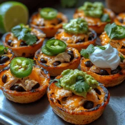 If you're on the lookout for a quick and delightful appetizer that packs a punch of flavor, look no further than Mini Chicken Nacho Tostada Bites. These bite-sized treats combine the beloved ingredients of nachos and tostadas into an easy-to-prepare dish that's perfect for gatherings, game day, or even a cozy family dinner. With their crispy shells and customizable toppings, these mini bites are not just a treat for the taste buds but also a visual delight.