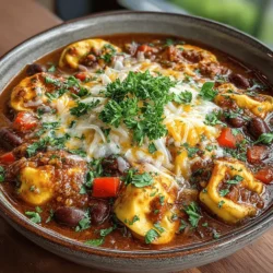 Cozy Turkey Chili Tortellini Recipe: A Comforting Delight
