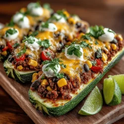 Zesty Zucchini Taco Boats Recipe