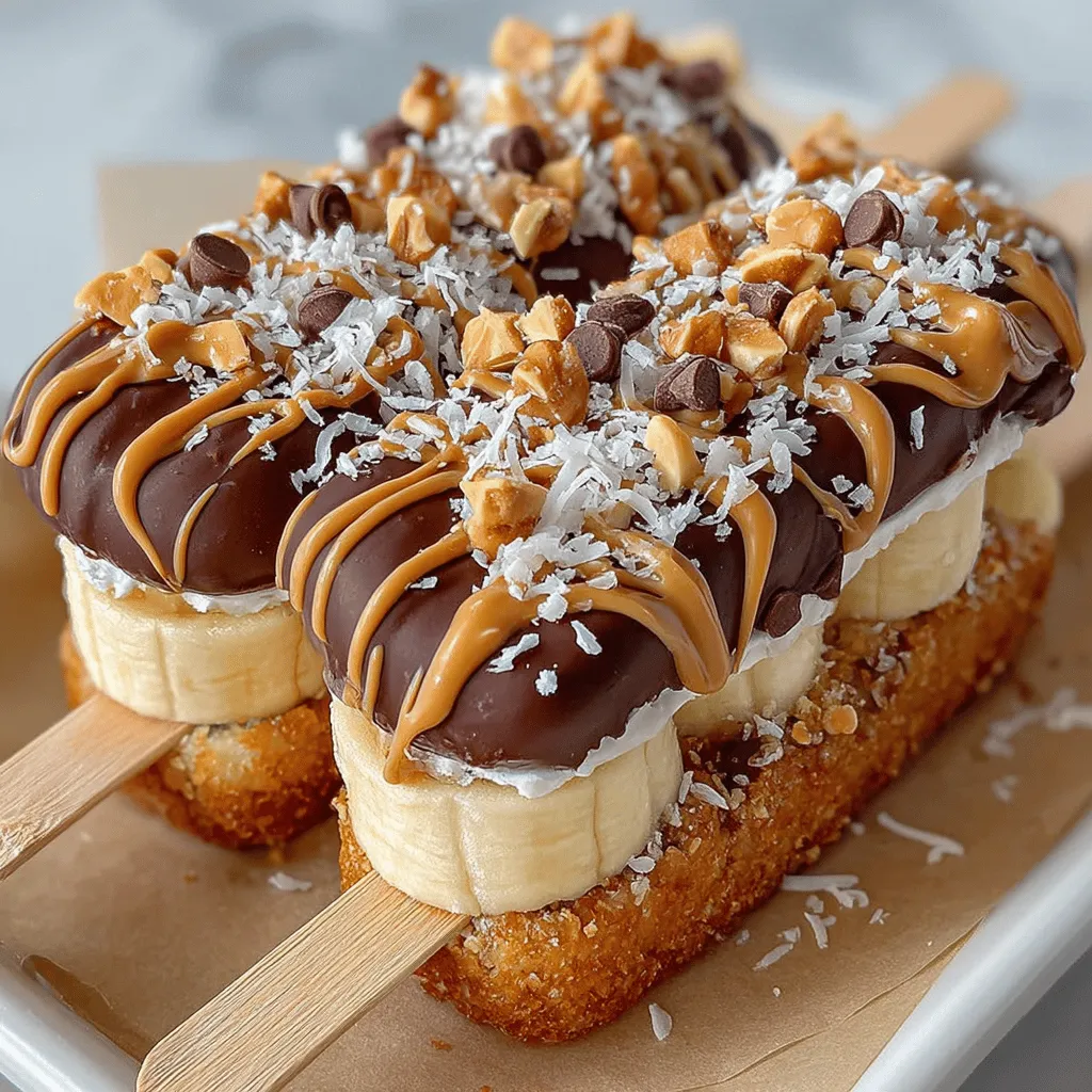 Delightful, healthy, and incredibly easy to make, Choco-Banana Bliss Pops are the perfect frozen treat for any occasion. These delectable pops combine the natural sweetness of ripe bananas with the rich creaminess of peanut butter and the indulgent flavor of chocolate, creating a snack that appeals to both children and adults alike. Whether you're looking for a nutritious after-school snack for your kids, a refreshing summer dessert, or a nostalgic treat that takes you back to your childhood, Choco-Banana Bliss Pops fulfill all these cravings effortlessly.