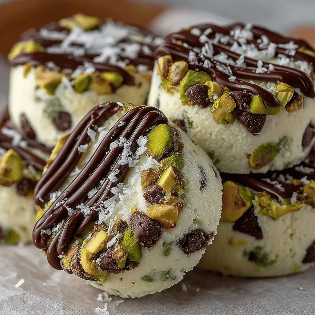Frozen Yogurt Pistachio Crunch Coins are an exceptional dessert that harmoniously blends creamy yogurt with a satisfying crunch, making them an ideal treat for anyone seeking a healthier option. This delightful recipe brings together the tanginess of Greek yogurt, the natural sweetness of honey or maple syrup, and the rich, nutty flavors of pistachios and chocolate. With just a handful of ingredients, these frozen coins are not only easy to make but also serve as a refreshing way to indulge without the guilt often associated with traditional desserts.